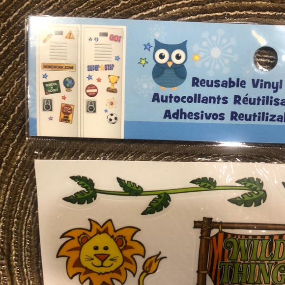 Sparrow Industries Inc Other Reusable Vinyl Stickers Lockers Zoo Animals Themed Poshmark